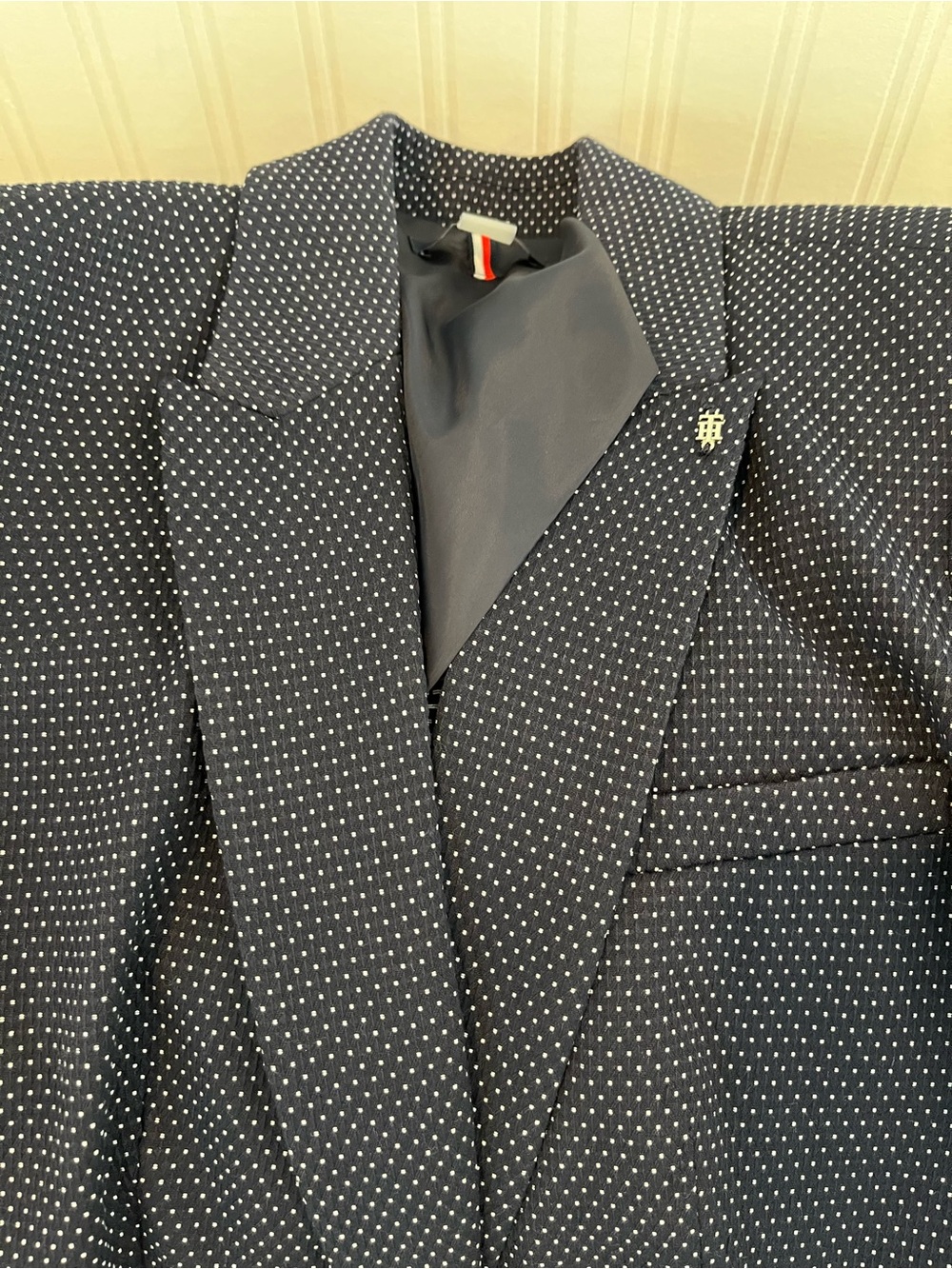 Women’s Tommy Hilfiger  Navy Polka Dot Blazer - Smart Casual Tailored Jacket